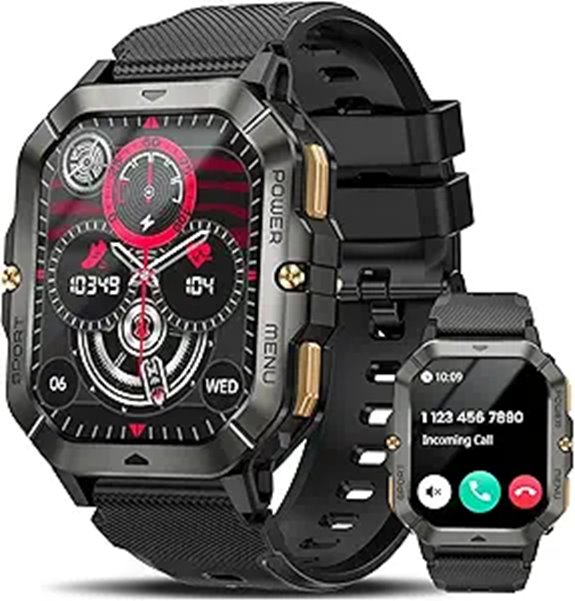 Military Smart Watch for Men with Fitness & Call Features