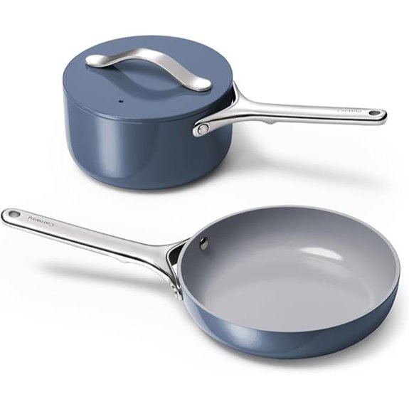 Caraway Mini Non-Stick Cookware Set with Rack