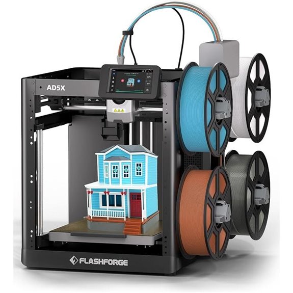FlashForge AD5X Multi-Color 3D Printer with Auto Leveling
