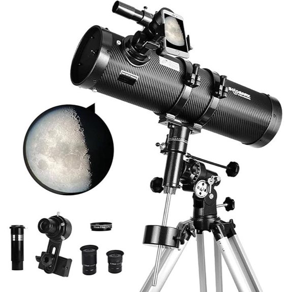 130EQ Newtonian Reflector Telescope with Smartphone Adapter