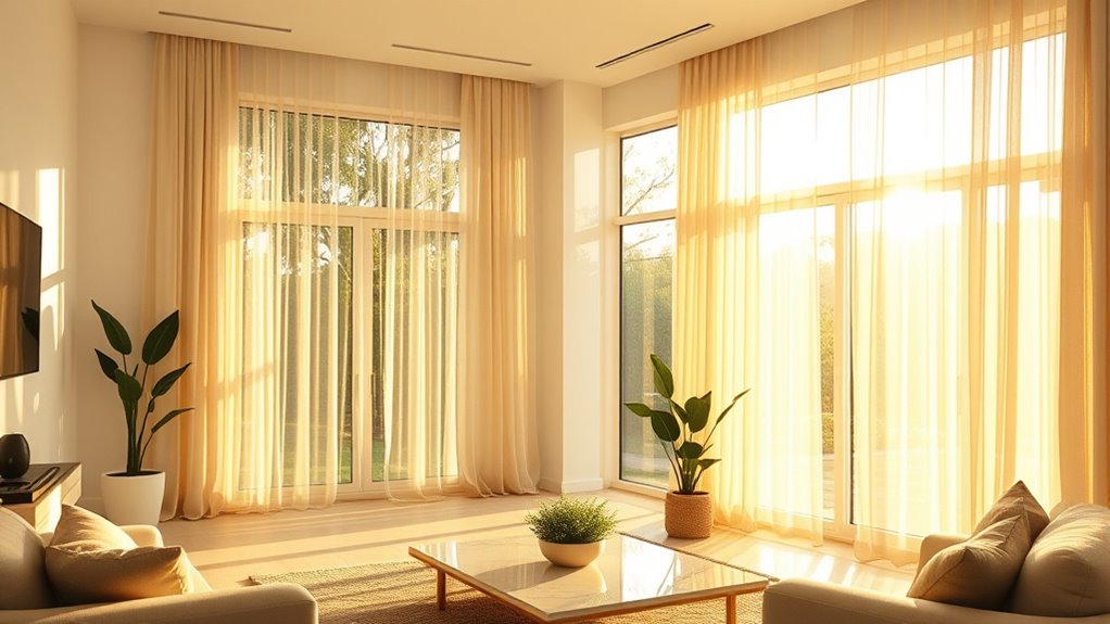 open curtains for sunlight