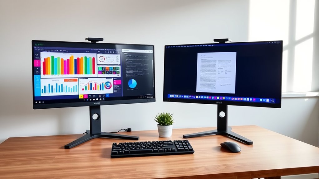 optimal monitor arrangement setup