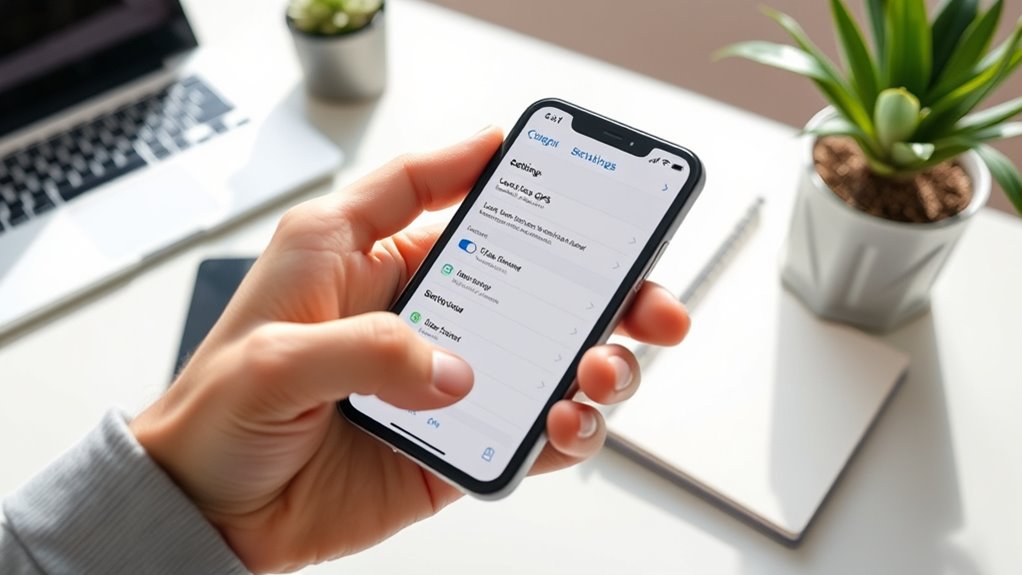 optimize gps and location settings