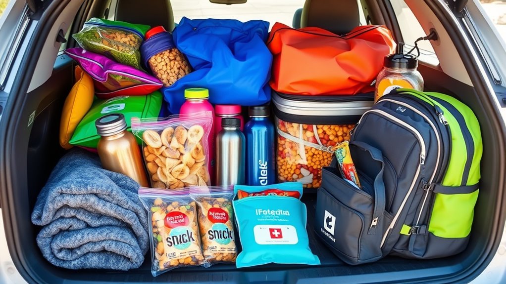 pack healthy snacks and drinks