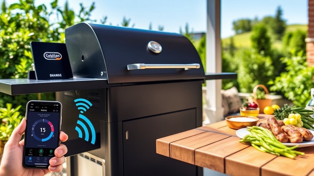pellet grill wi fi features