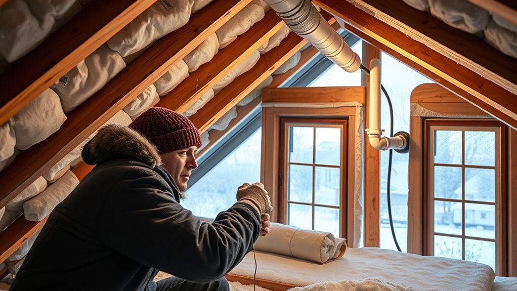 pipe and attic insulation