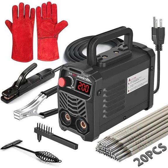 200Amp Portable IGBT Arc Stick Welder Kit (20PCS Rods)