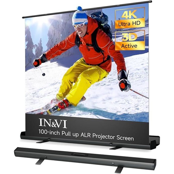 Portable ALR Pull-Up Projector Screen 100