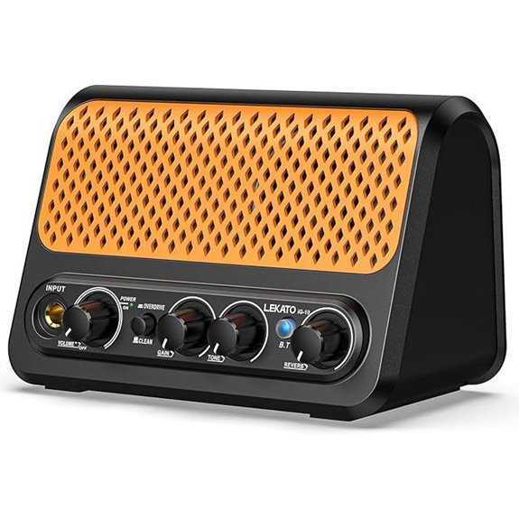 LEKATO 10W Portable Guitar Amp with Bluetooth