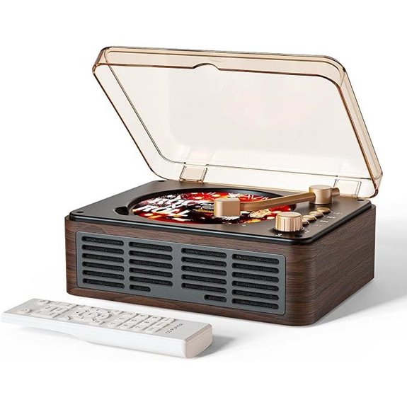 Retro Portable CD Player with Speakers and FM Radio