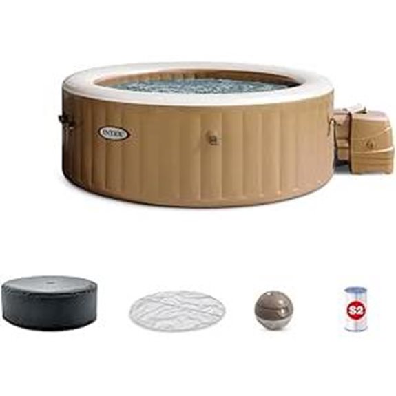 INTEX PureSpa Bubble Massage Portable Hot Tub (4-Person)
