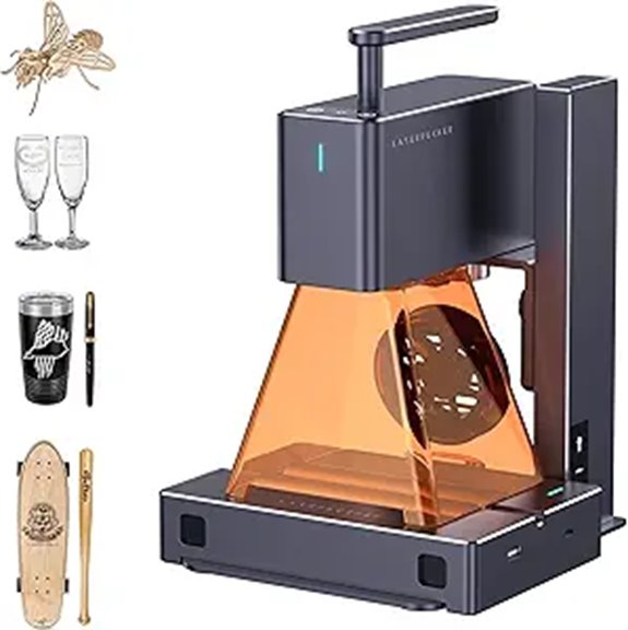 LaserPecker LP2 Portable Laser Engraver with Rotary Roller