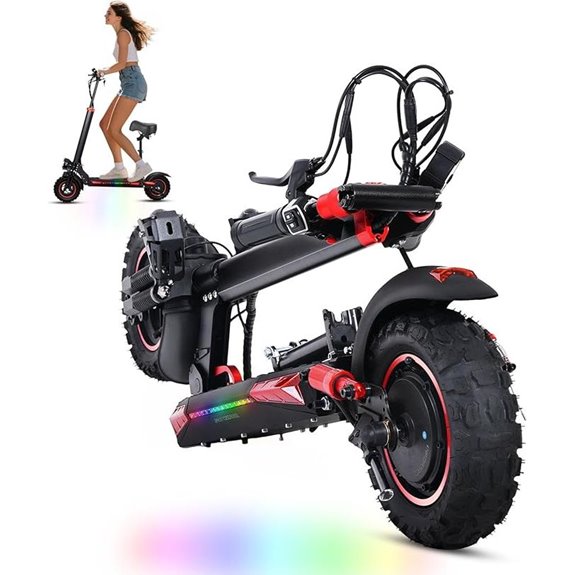 Offroad Electric Scooter for Adults with Seat 1200W