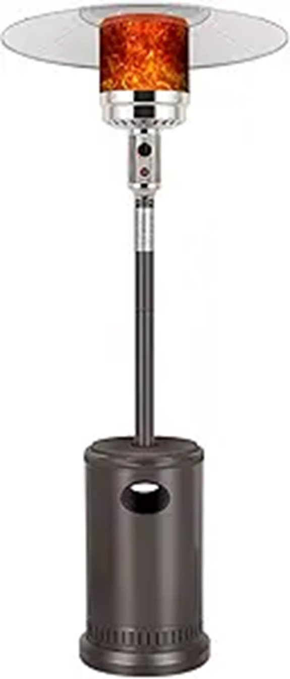 propane patio heater with table