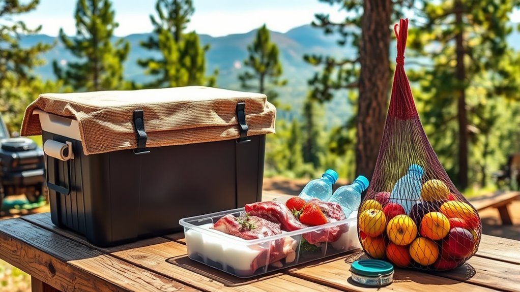 properly pack and store food