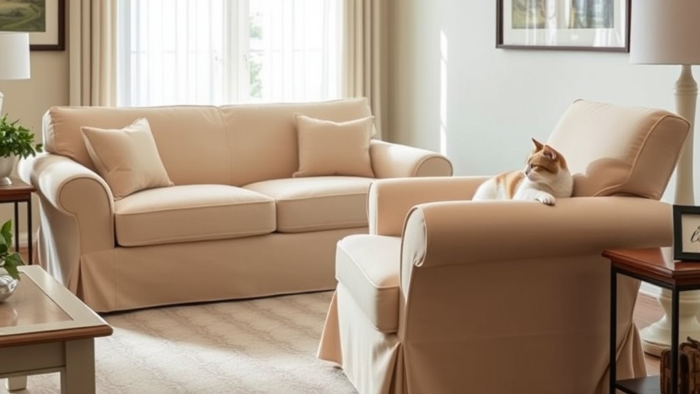 protective furniture covers and slipcovers