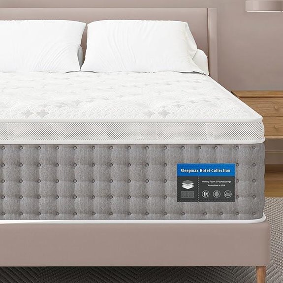 Sleepmax Queen Hybrid Mattress with Lumbar Support