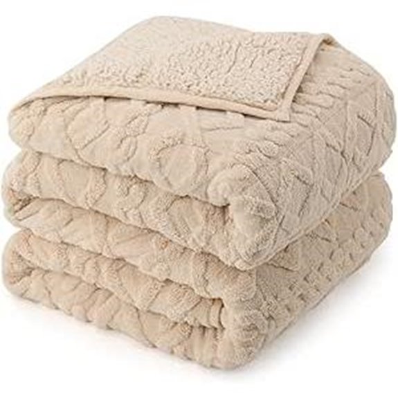 Weighted Queen Size 15lbs Sherpa Sleep Blanket