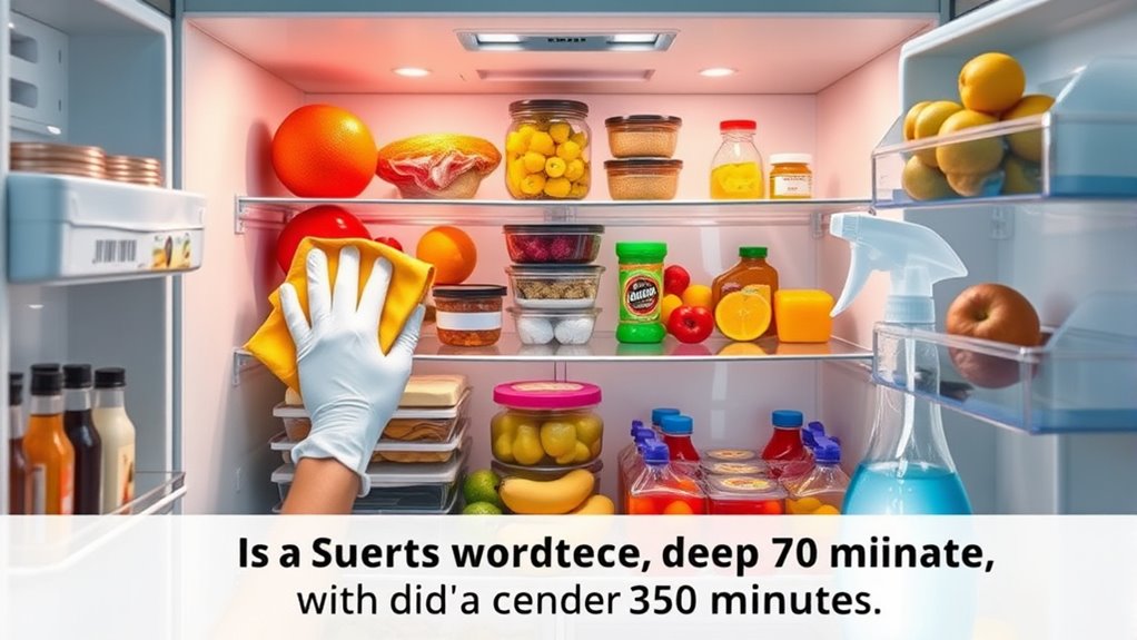quick fridge deep cleaning