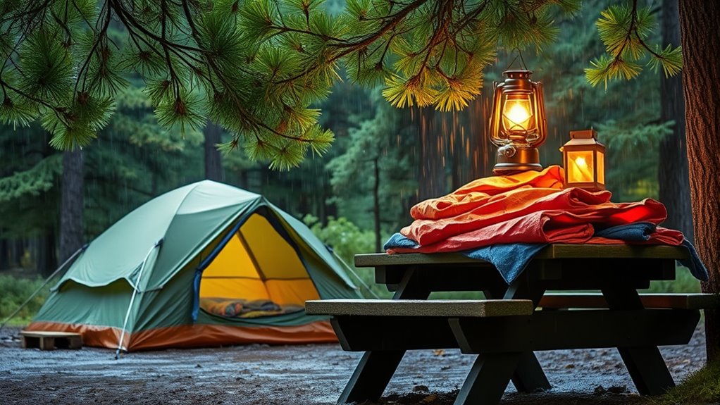 rainproof camping tips