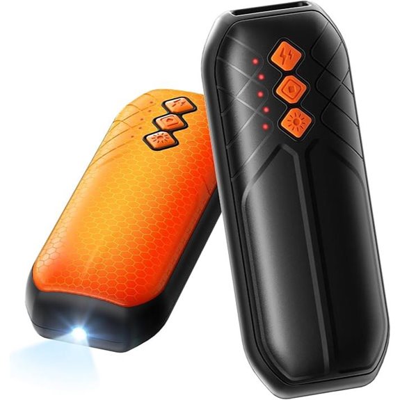 AI Rechargeable Hand Warmers 2-Pack with LED Lights