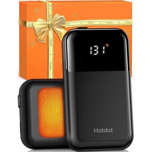 Rechargeable AI Hand Warmers with Temp Display (2 Pack)