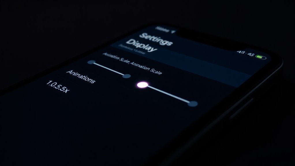 reduce animation transition times