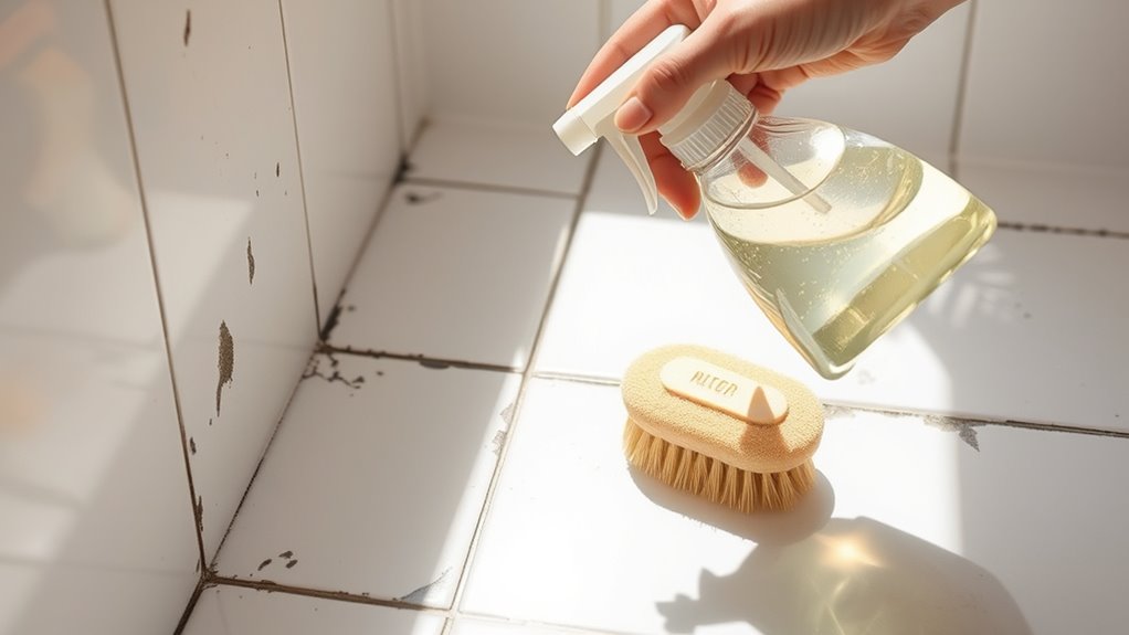 regular bathroom cleaning routine