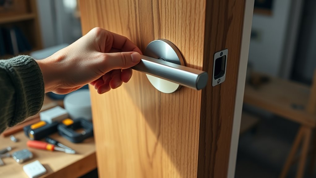 replace door handle easily