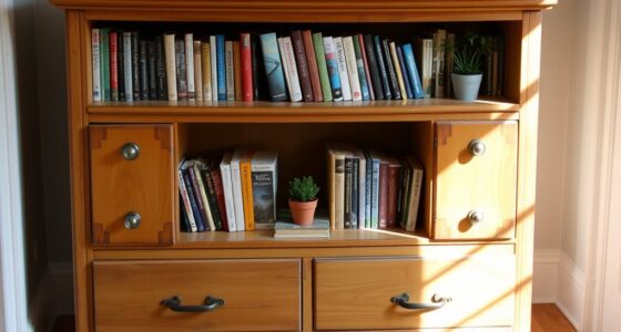 repurpose old dresser bookshelf