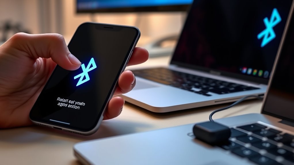 restart devices and bluetooth