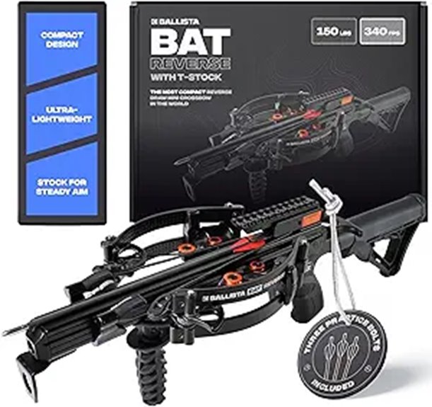 Ballista Bat Reverse Stock Crossbow for Hunting