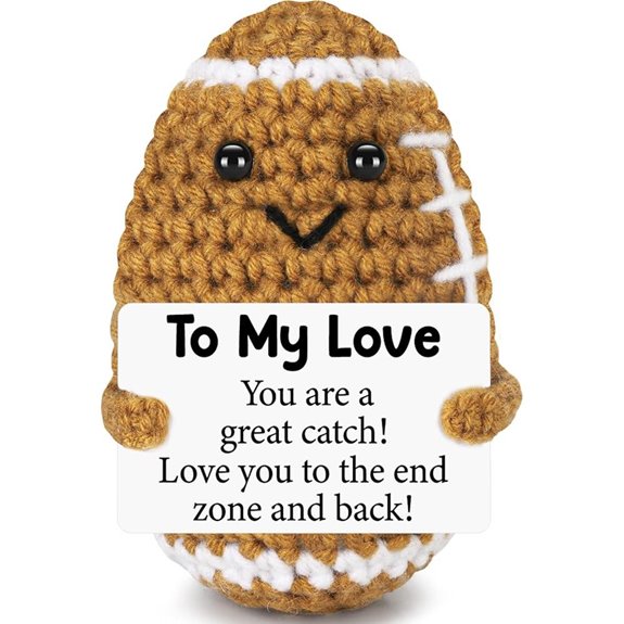 Romantic Crochet Football Gift for Him or Her