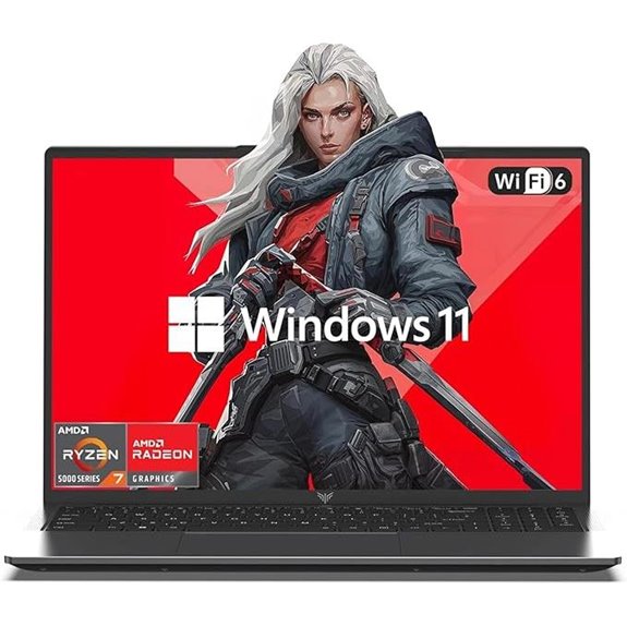 AMD Ryzen 7 Gaming Laptop with 16GB RAM & SSD