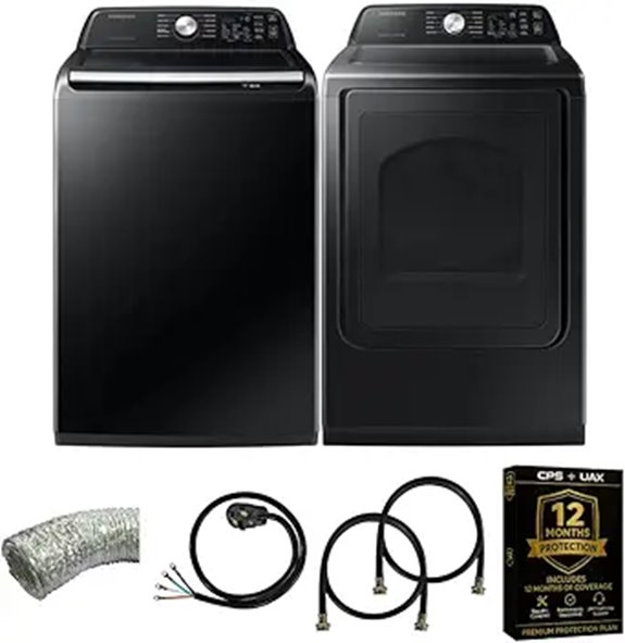 Samsung Top Load Washer & Electric Dryer Bundle