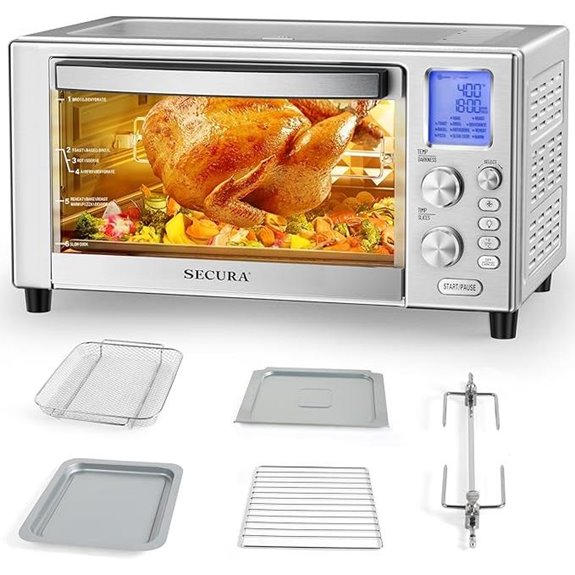 Secura Air Fryer Toaster Oven Combo 23 Qt
