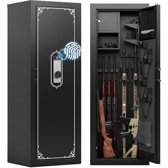 Biometric Gun Safe with Removable Racks