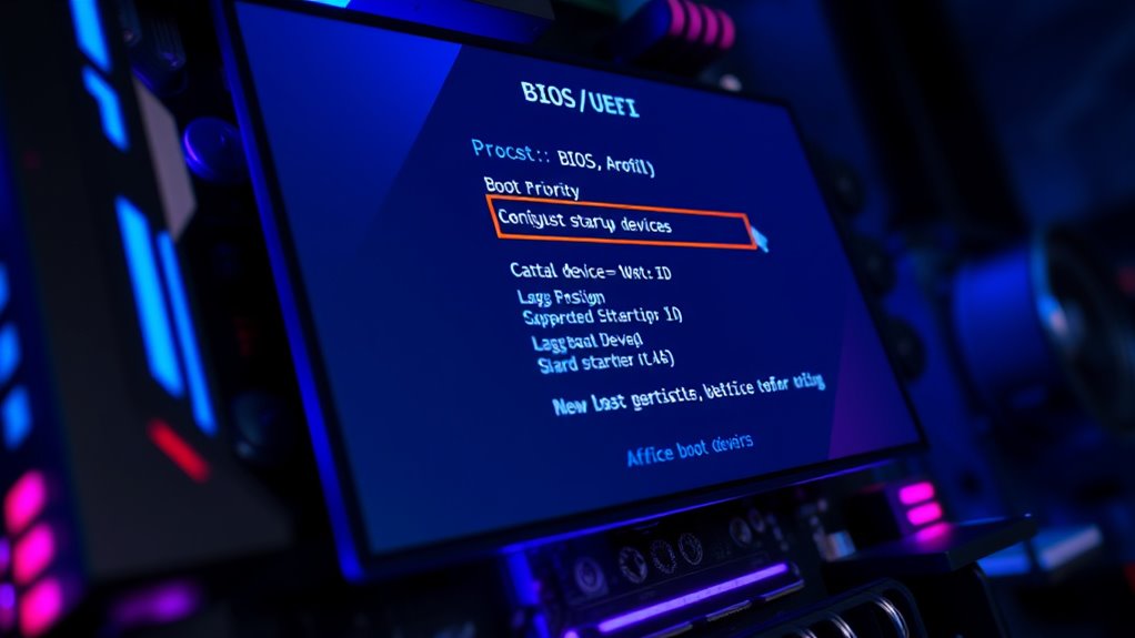 set boot priority correctly
