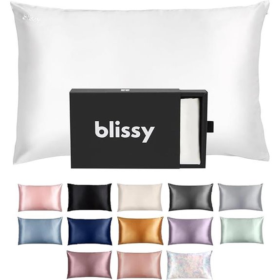 Blissy Silk Pillowcase for Hair & Skin (White)