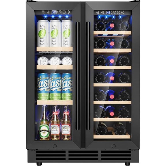 24-Inch Wine & Beverage Refrigerator with Glass Door