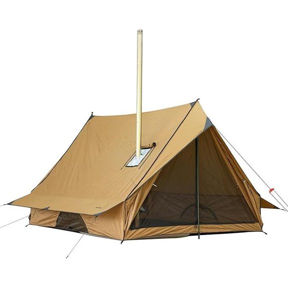 POMOLY 2-3 Person Camping Wall Tent with Stove Jack