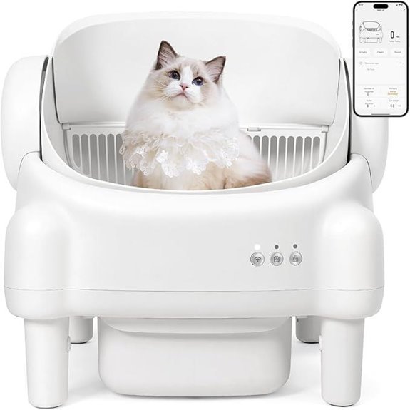 Self-Cleaning Cat Litter Box with App Control