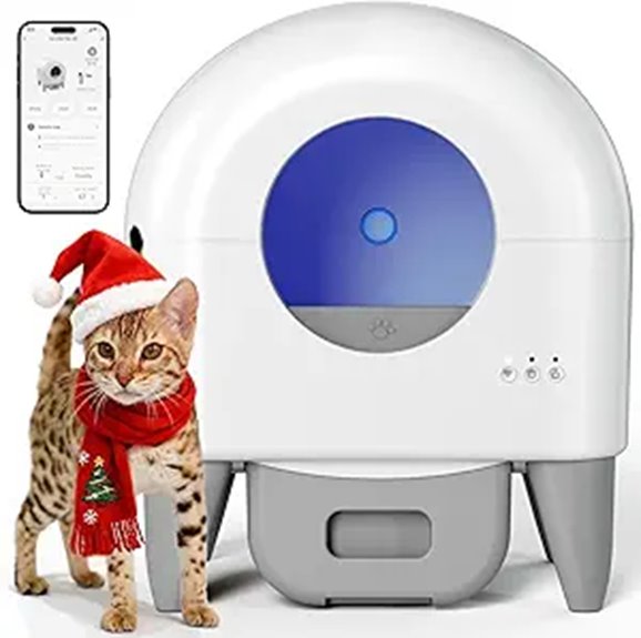 Automatic Self-Cleaning Cat Litter Box with App Control