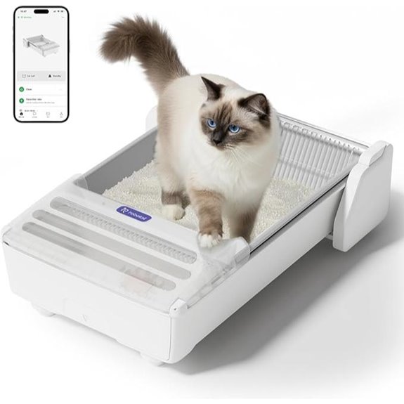 Automatic Self-Cleaning Cat Litter Box with App Control