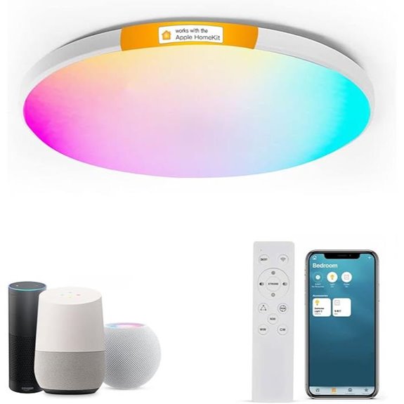 Smart Ceiling Light with HomeKit Alexa Google Timer