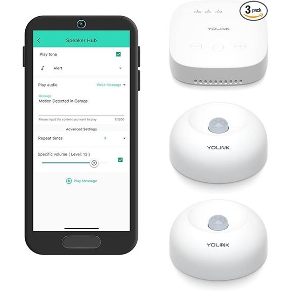 YoLink SpeakerHub & Motion Sensor Smart Home Kit