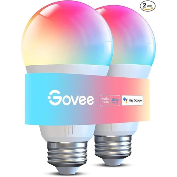 Govee Color Changing Smart Light Bulbs (2 Pack)