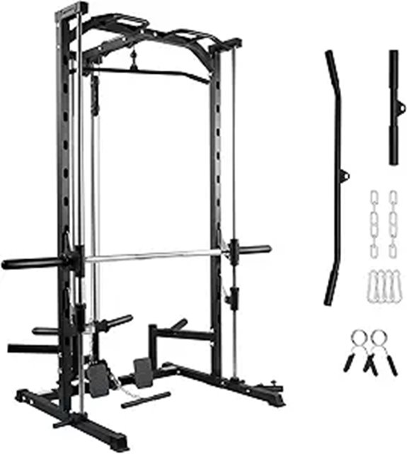 RitFit Smith Machine Power Rack with Attachments