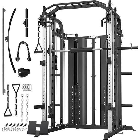 DONOW Smith Machine with Weight Stacks Home Gym Home Gym
