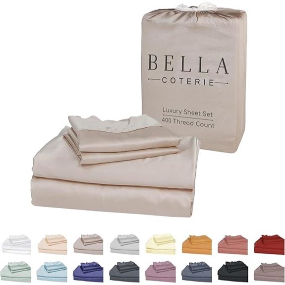 Bella Coterie Bamboo King Sheet Set Ultra Soft Cooling
